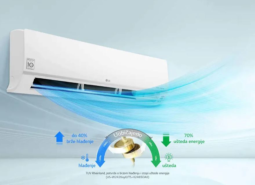 LG W12EG Inverter 12000btu Cena sa ugradnjom - Image 2